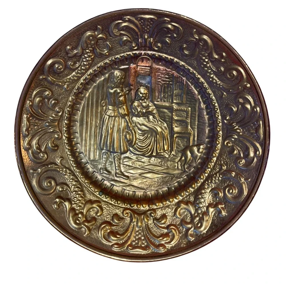 Vintage Embossed Wall Plaques Pub English Tavern Scene‎ 11